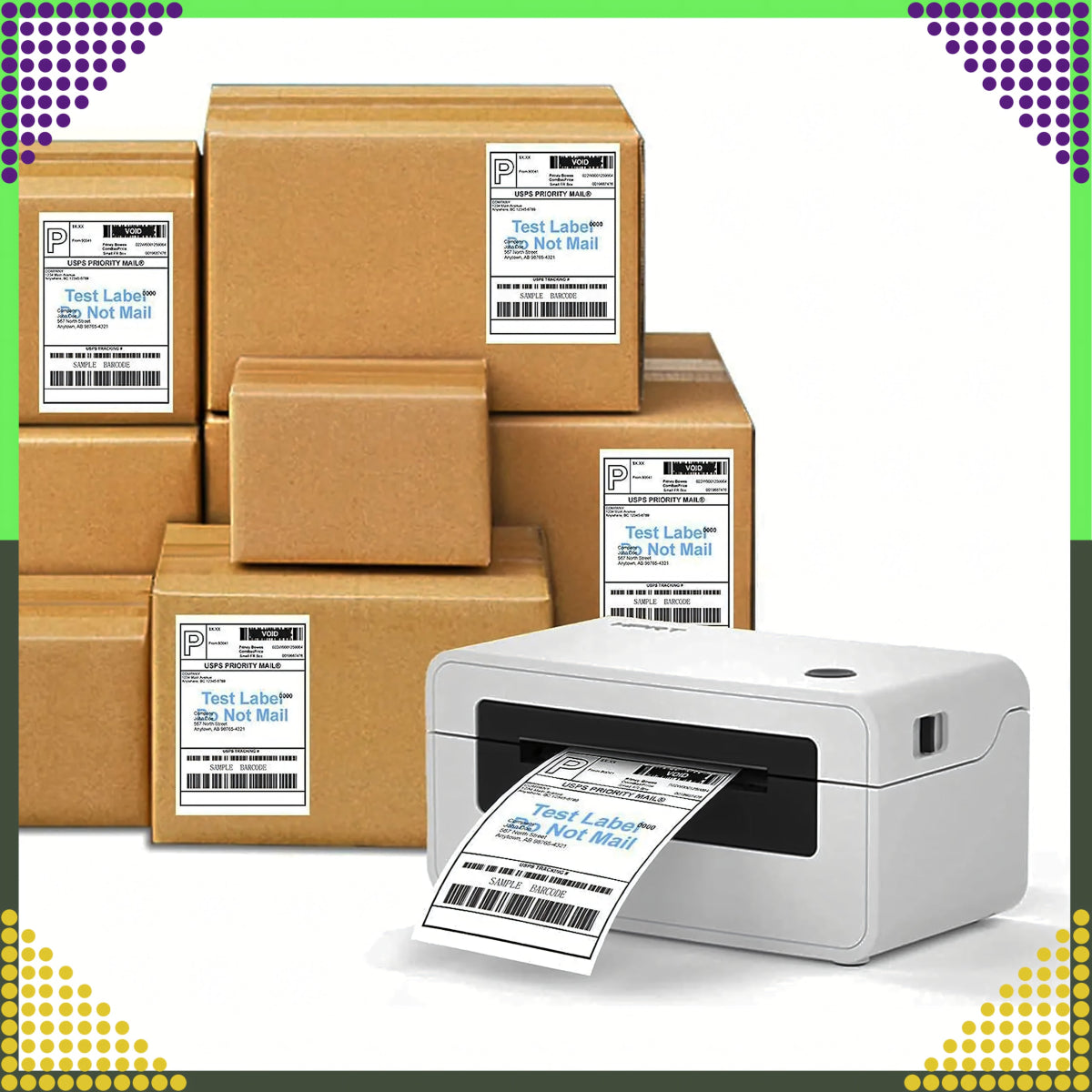 Termokleepsetiketid 100x150 mm, 500 tk (perforeeritud) - Ostuklikk