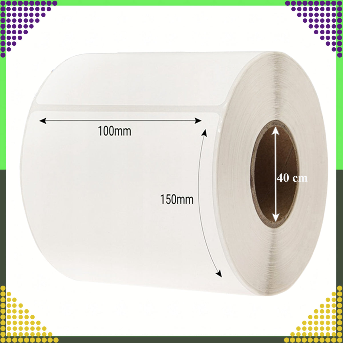 Termokleepsetiketid 100x150 mm, 500 tk (perforeeritud) - Ostuklikk