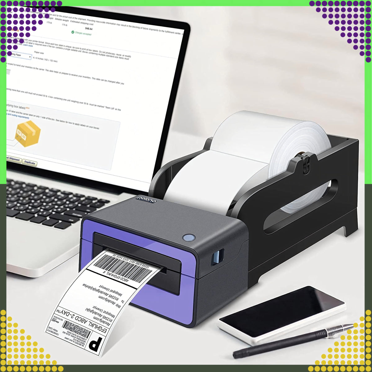 Termokleepsetiketid 100x150 mm, 500 tk (perforeeritud) - Ostuklikk