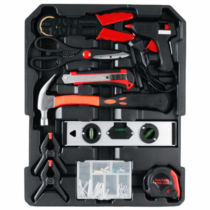 419-tk Black tööriistakomplekt koos padrunvõtmete ja kohvriga