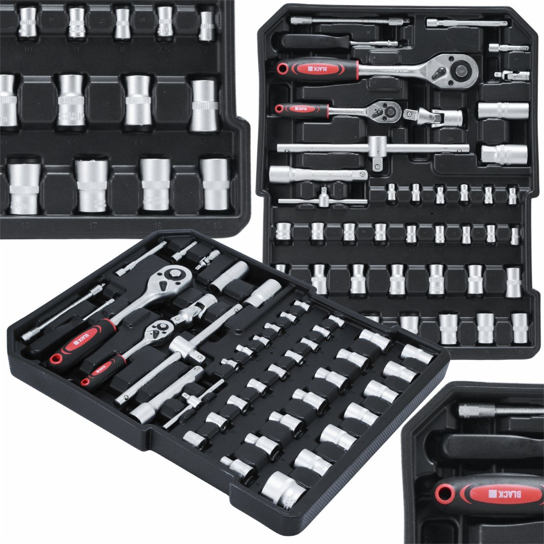 188-osaline tööriistakomplekt alumiiniumist kohvris rataste ja teleskoopkäepidemega (188 tk)