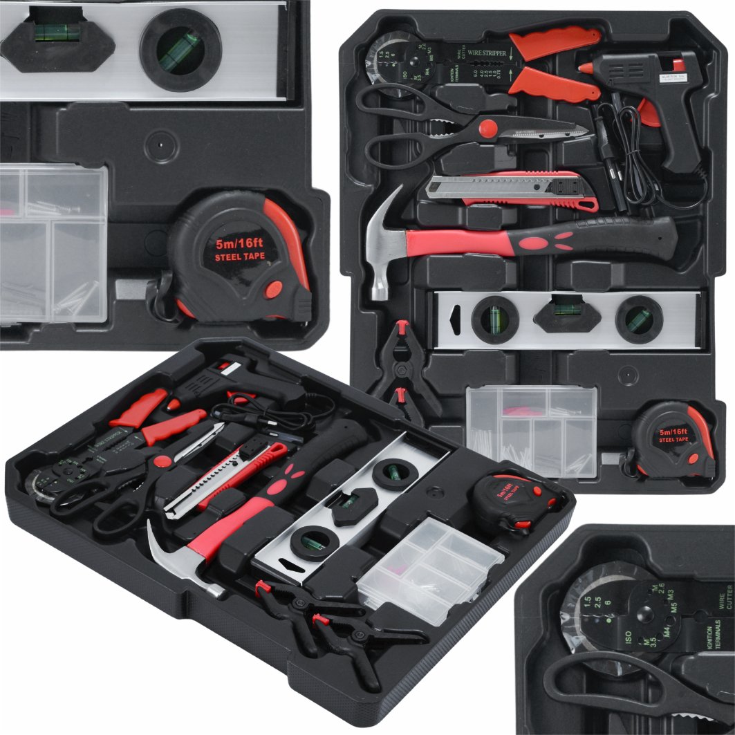 188-osaline tööriistakomplekt alumiiniumist kohvris rataste ja teleskoopkäepidemega (188 tk)