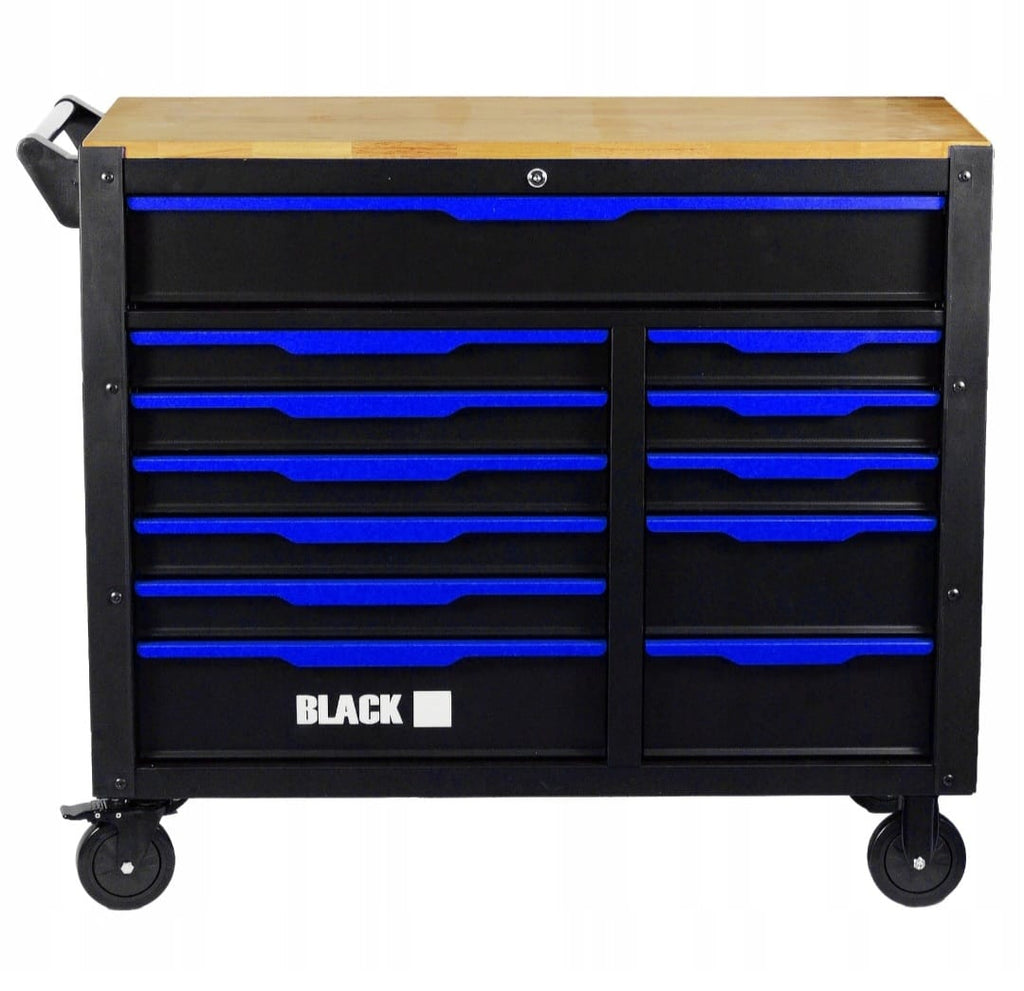 360-Piece Professional Tool Cabinet | 12 Drawers, Wooden Top and Central Lock