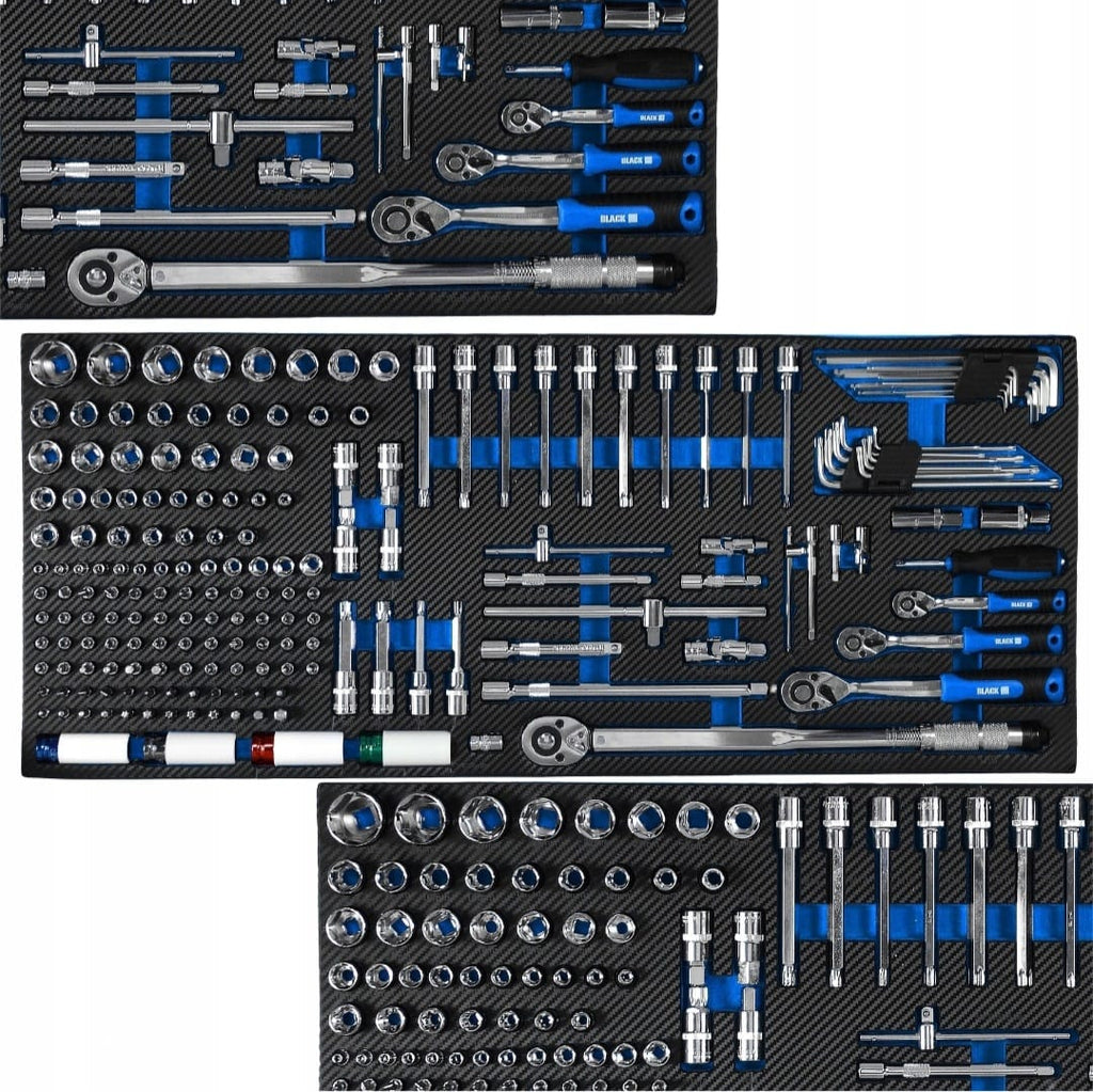 360-Piece Professional Tool Cabinet | 12 Drawers, Wooden Top and Central Lock