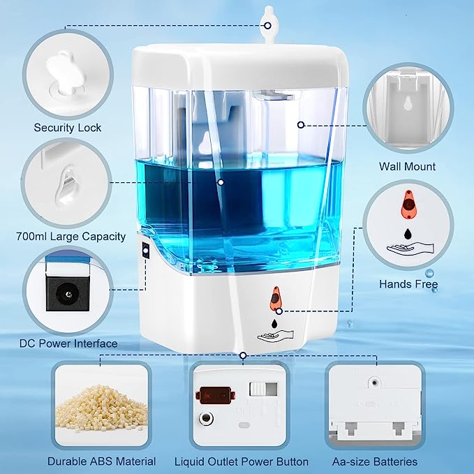 Automatic Touchless Soap Dispenser 700 ml Wall Mount
