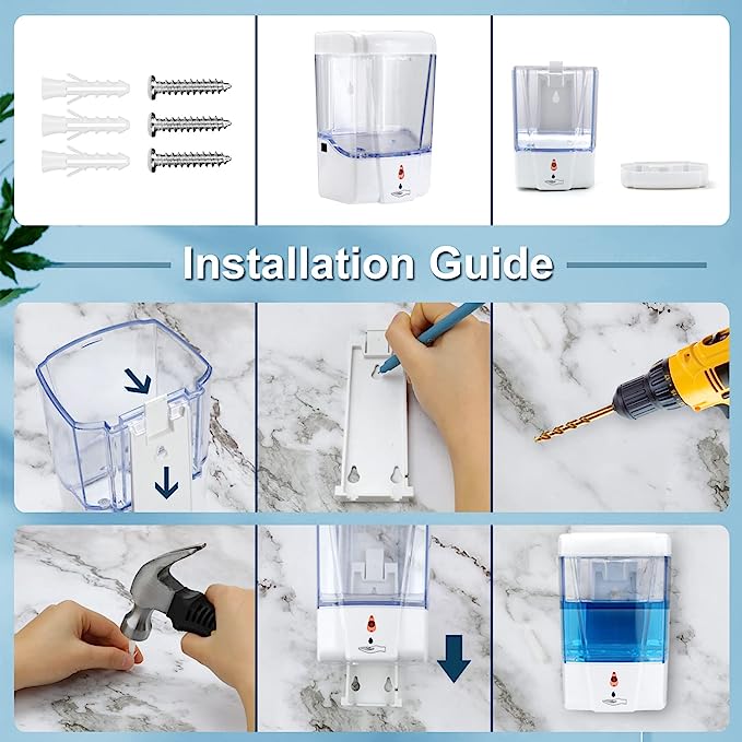 Automatic Touchless Soap Dispenser 700 ml Wall Mount