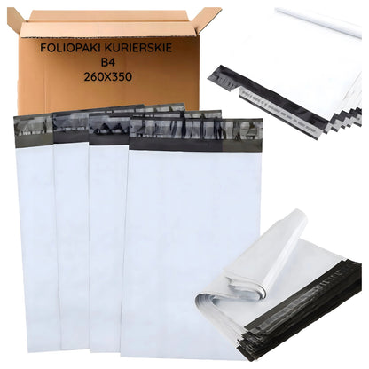 Valged kullerikotid B4 260x350 mm, 50 tk - Ostuklikk