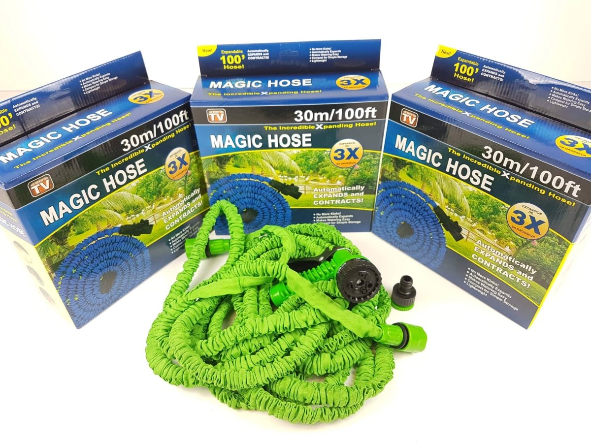 Magic Hose paisuv aiavoolik 30m koos 7-režiimilise pihustiga