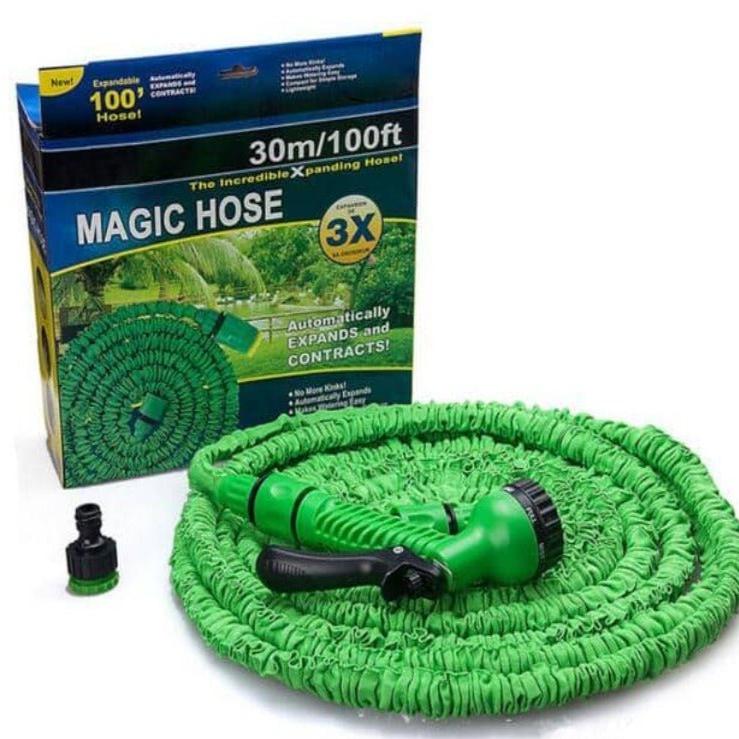 Magic Hose paisuv aiavoolik 30m koos 7-režiimilise pihustiga