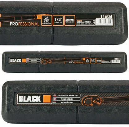 Black 1/2" momentvõti 28–210 Nm, 460 mm, CrMo/CrV