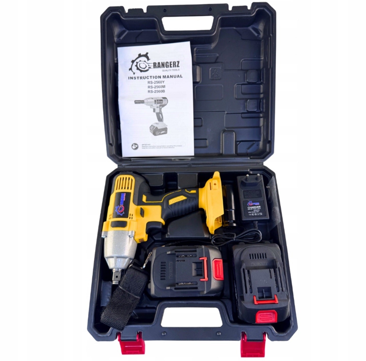 Aku löökmutrikeeraja 1/2", 48V, 380 Nm – komplekt 2 akuga + kohver