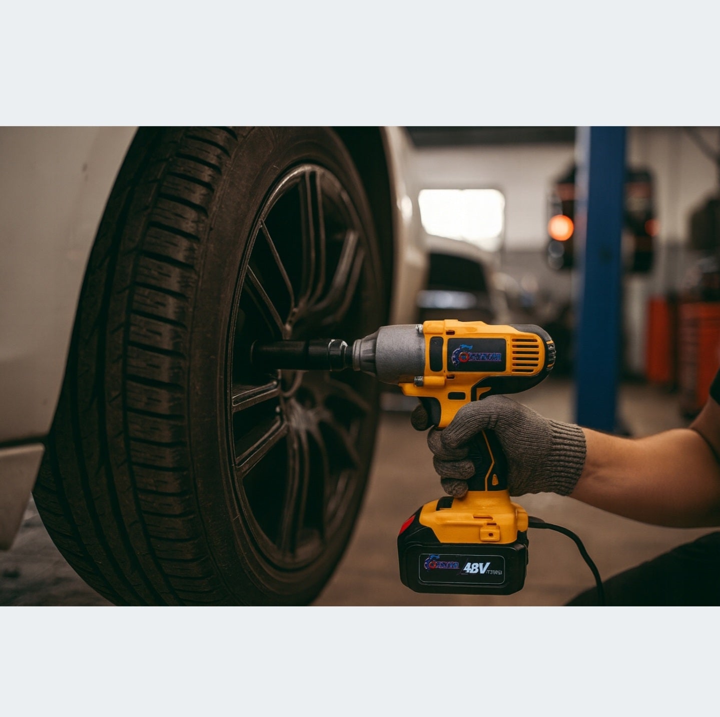 Aku löökmutrikeeraja 1/2", 48V, 380 Nm – komplekt 2 akuga + kohver