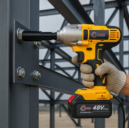 Aku löökmutrikeeraja 1/2", 48V, 380 Nm – komplekt 2 akuga + kohver