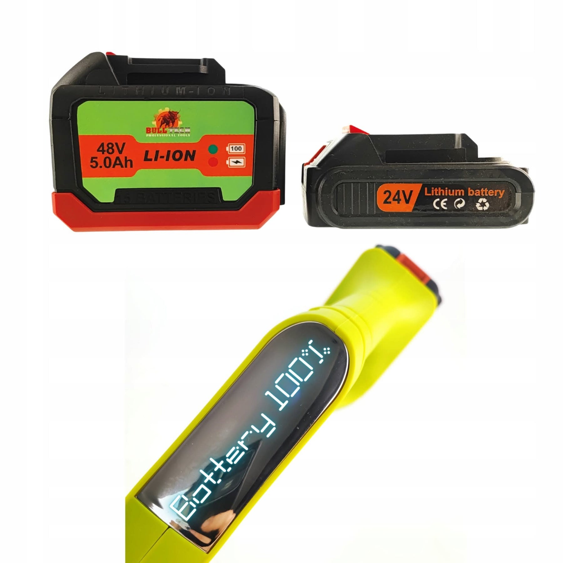 BULLTECH 2025 48V juhtmevaba lumelabidas 2x5 Ah akudega (28 cm)