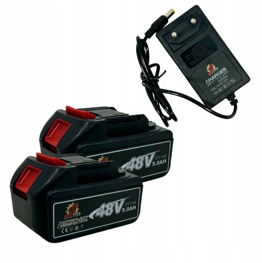 Bulltech BT146 Cordless Circular Saw – 48V 5.0Ah, 2× Batteries + Charger, 0–45° Bevel (BT146)