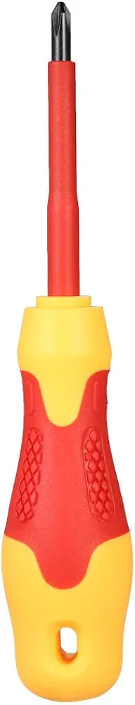 10-Piece Insulated Screwdriver Set 1000V – Magnetic Phillips & Slotted Tips, Soft Grip, Case