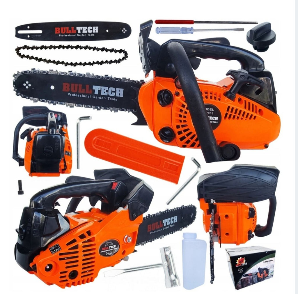 BullTech BT-7003 Petrol Chainsaw 3.9 HP – 25cm Cutting Length, Easy Start, Primer Pump