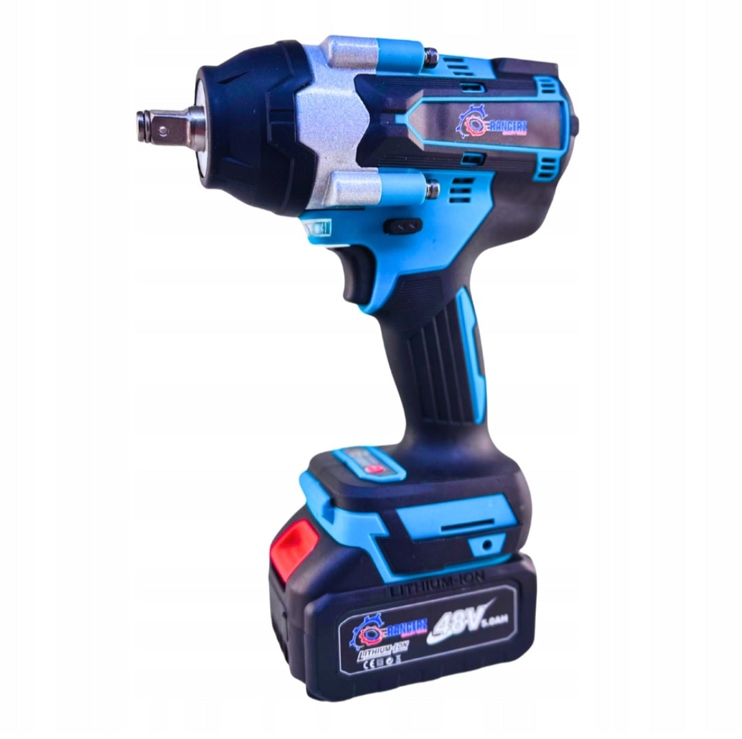 RANGERZ RS-618 juhtmeta harjadeta löökmutrivõti 1000Nm – 48V 6.0Ah, kohver + tarvikud (RS-618)