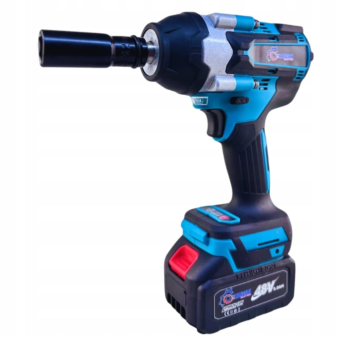 RANGERZ RS-618 Cordless Brushless Impact Wrench 1000Nm – 48V 6.0Ah, Case + Accessories (RS-618)
