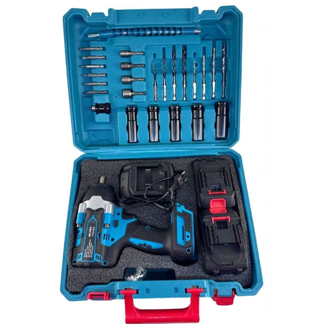 RANGERZ RS-618 juhtmeta harjadeta löökmutrivõti 1000Nm – 48V 6.0Ah, kohver + tarvikud (RS-618)