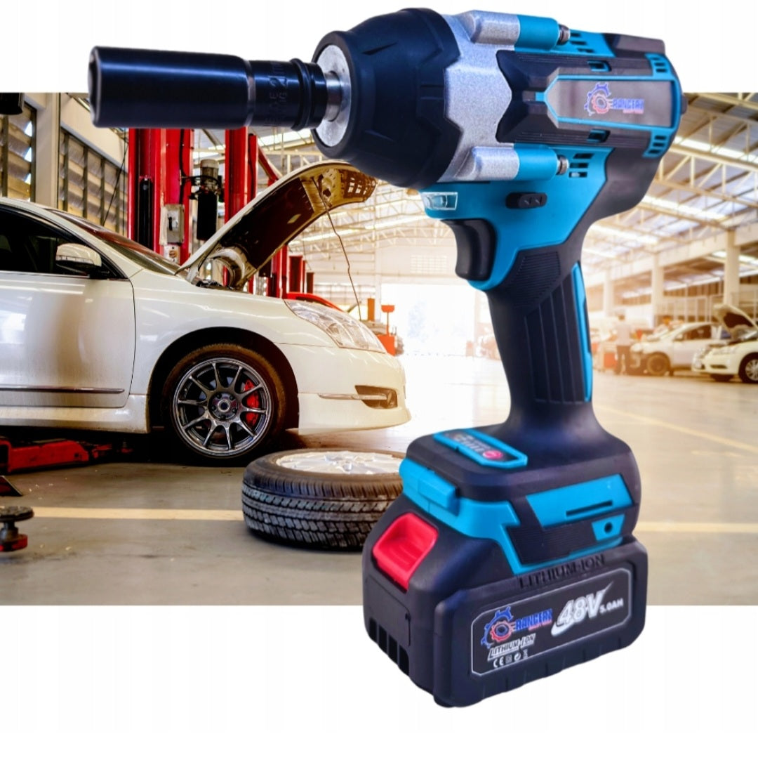 RANGERZ RS-618 Cordless Brushless Impact Wrench 1000Nm – 48V 6.0Ah, Case + Accessories (RS-618)