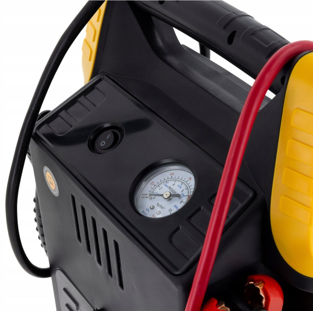 Orino 5-in-1 12V Battery Charger & Jump Starter – 17Ah, 400A Start / 900A Peak, 250 PSI Compressor