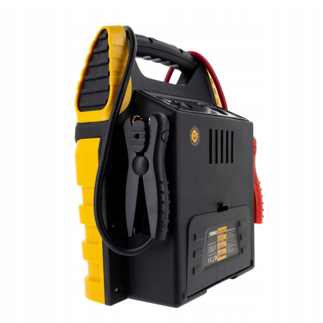 Orino 5-in-1 12V Battery Charger & Jump Starter – 17Ah, 400A Start / 900A Peak, 250 PSI Compressor