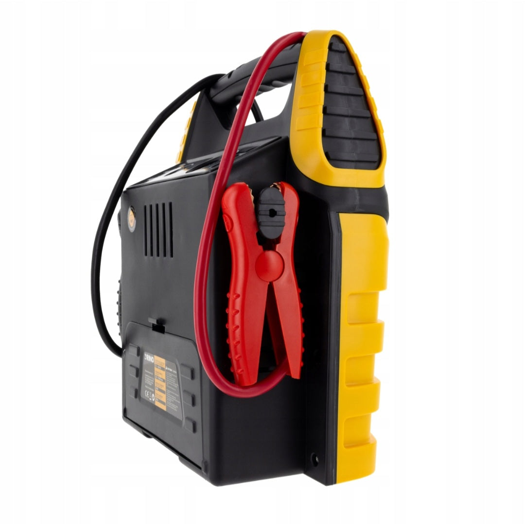 Orino 5-in-1 12V Battery Charger & Jump Starter – 17Ah, 400A Start / 900A Peak, 250 PSI Compressor