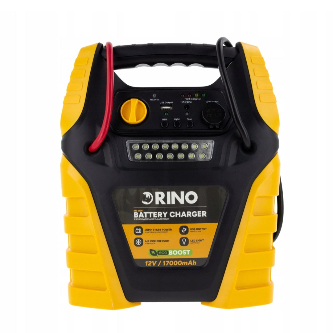 Orino BOOST12LI 5-ühes 12V akulaadija ja käivitusabi – 17Ah, 400A käivitus / 900A tipp, 250 PSI kompressor