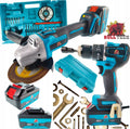 BullTech 48V 2-in-1 Cordless Tool Kit – Angle Grinder + Drill/Driver, 2× 5.0Ah Batteries, Brushless, 125mm (C17)