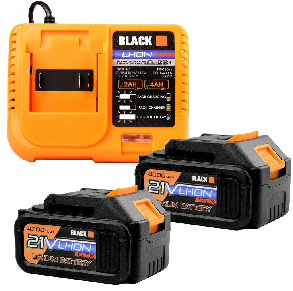 BLACK Cordless Impact Wrench 1000Nm 21V LED Ring + 2x 4Ah Battery