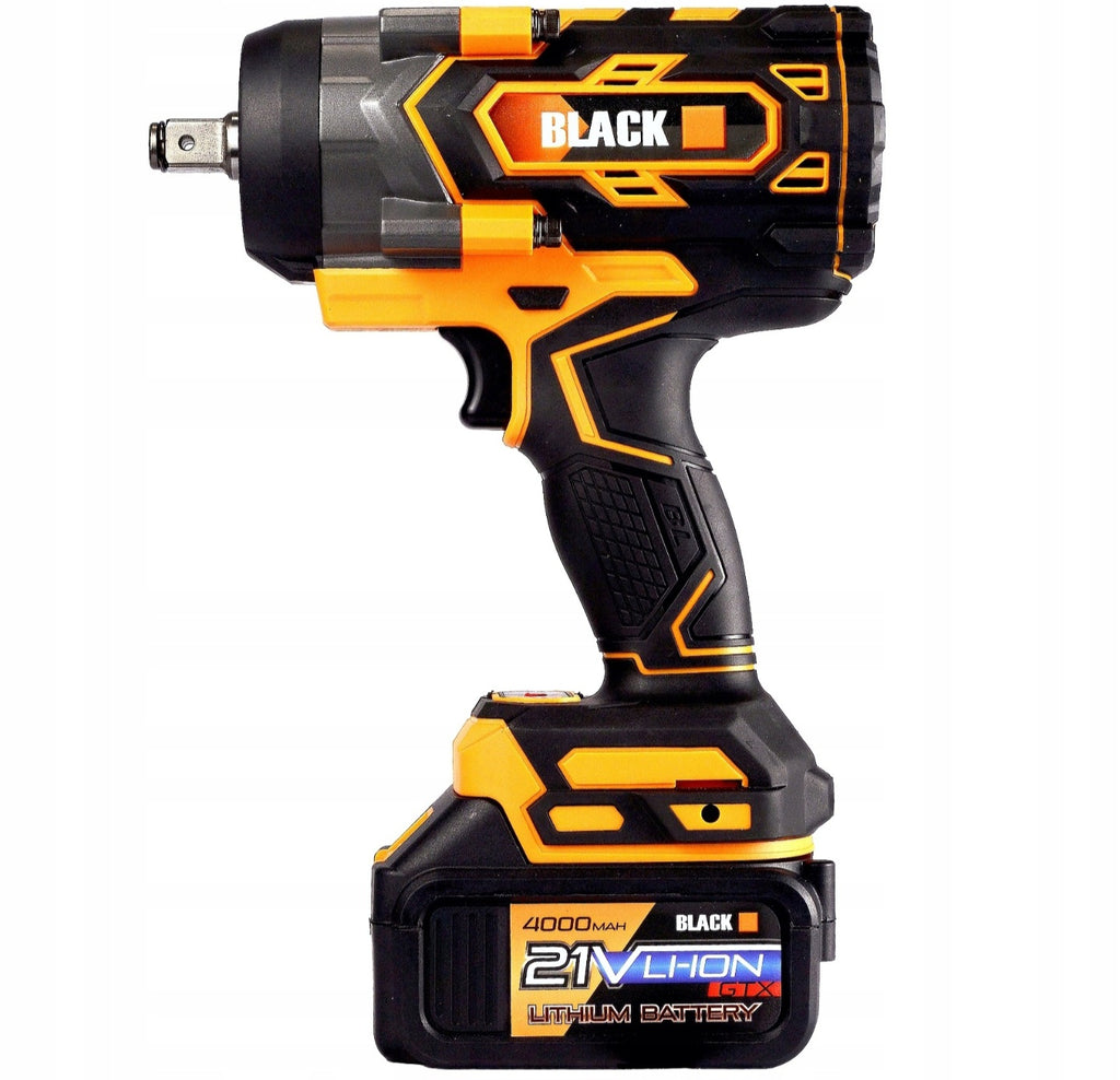 BLACK Cordless Impact Wrench 1000Nm 21V LED Ring + 2x 4Ah Battery