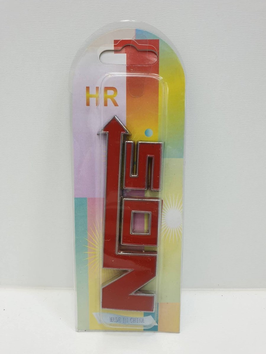 3D Red Car Sticker Nos, 16x9x0.1 cm
