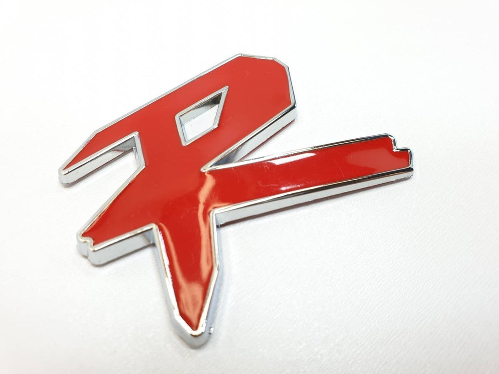 Red 3D Car Sticker R 16x9 cm