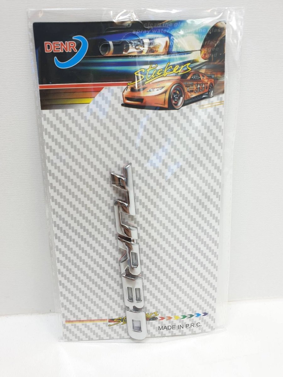 Hõbedane 3D Turbo auto kleebis 16x9 cm