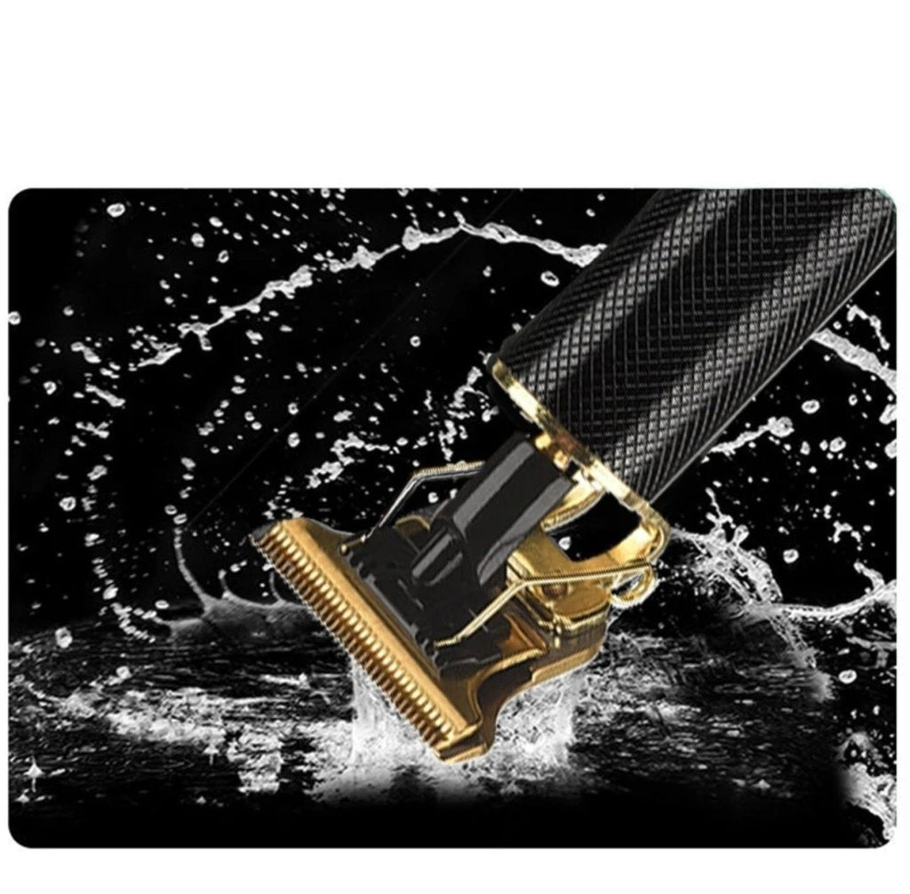 Vintage-stiilis juukselõikur USB-laadimise ja 4 juhikkammiga