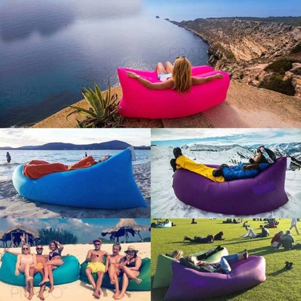 Inflatable Air Sofa Lounger 240x90x50 cm Orange