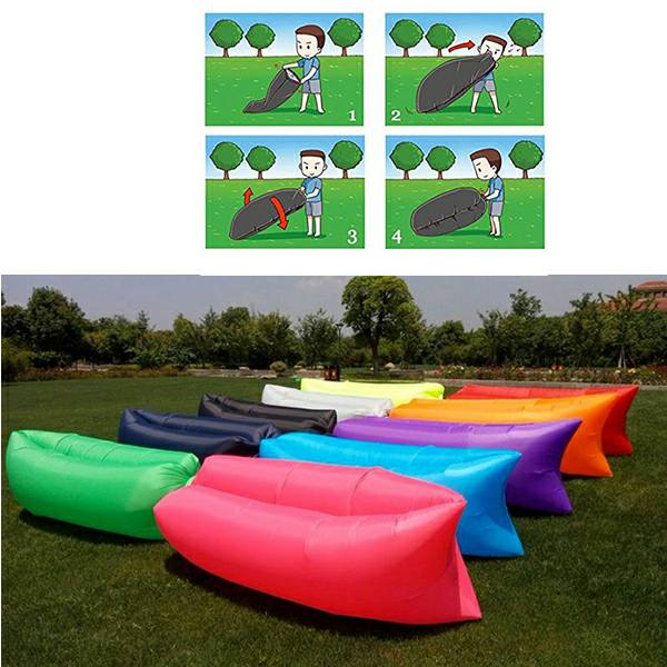 Inflatable Air Sofa Lounger 240x90x50 cm Orange