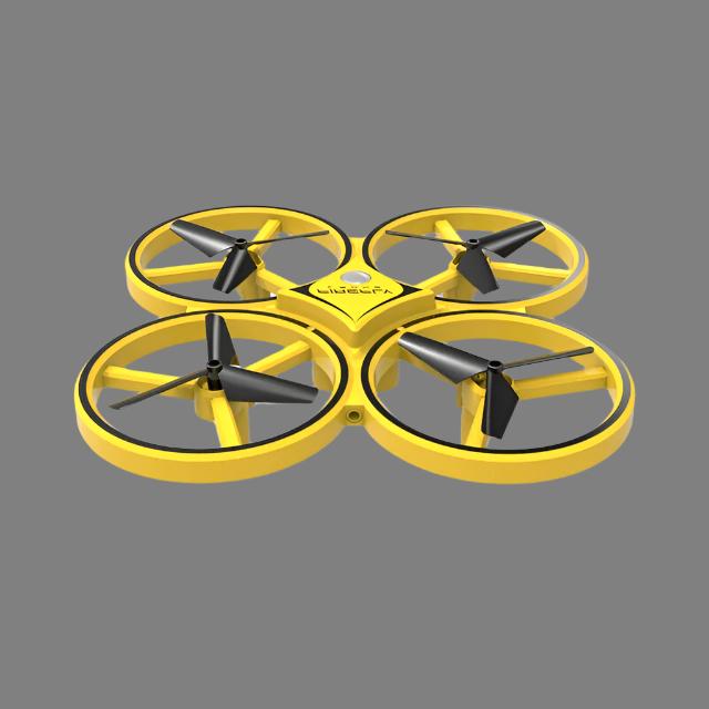 Vinge 4-teljeline käega juhitav droon LED-tuledega