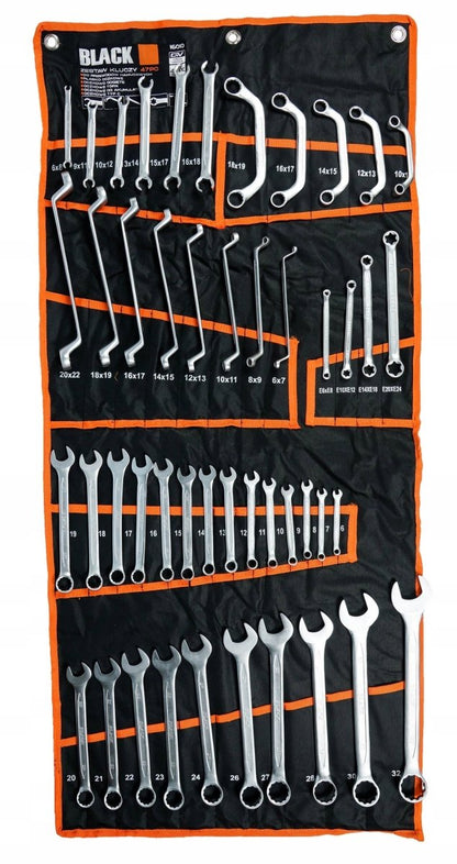 Võtmekomplekt 47 osa 6–32 mm – leht/silmus, TORX, C - tüüpi – BLACK, Cr - V - Ostuklikk