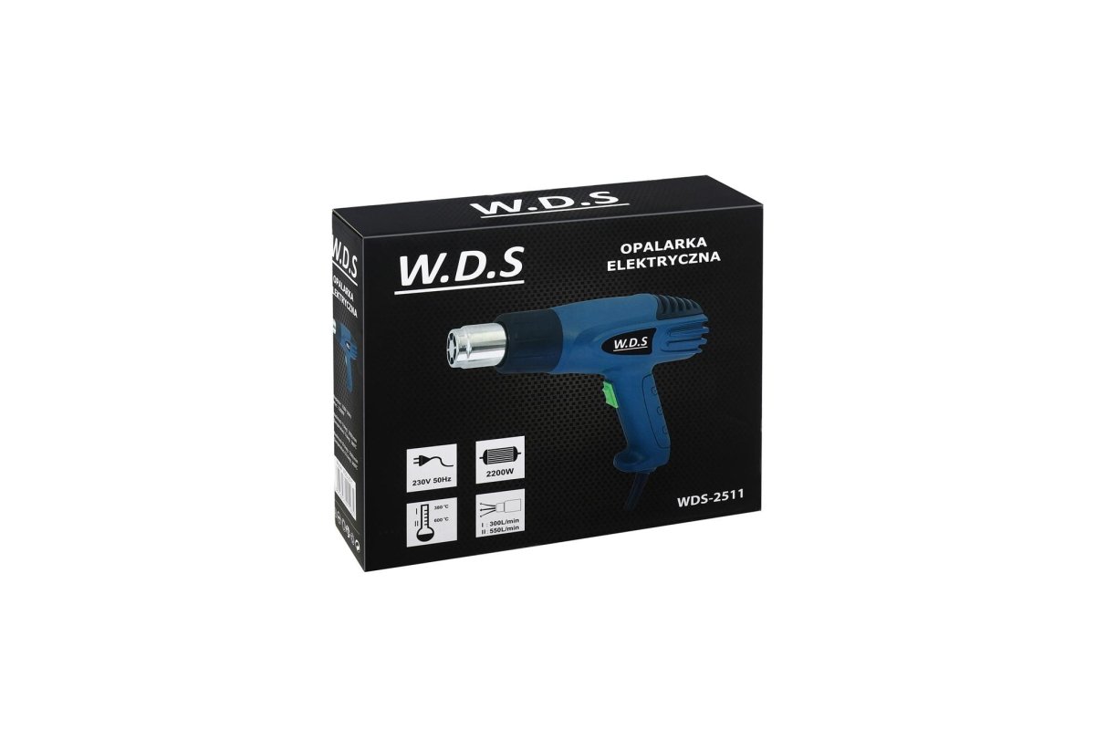 WDS - 2511 kuumaõhupuhur 2200 W, 300/550 l/min, 380–600 °C - Ostuklikk