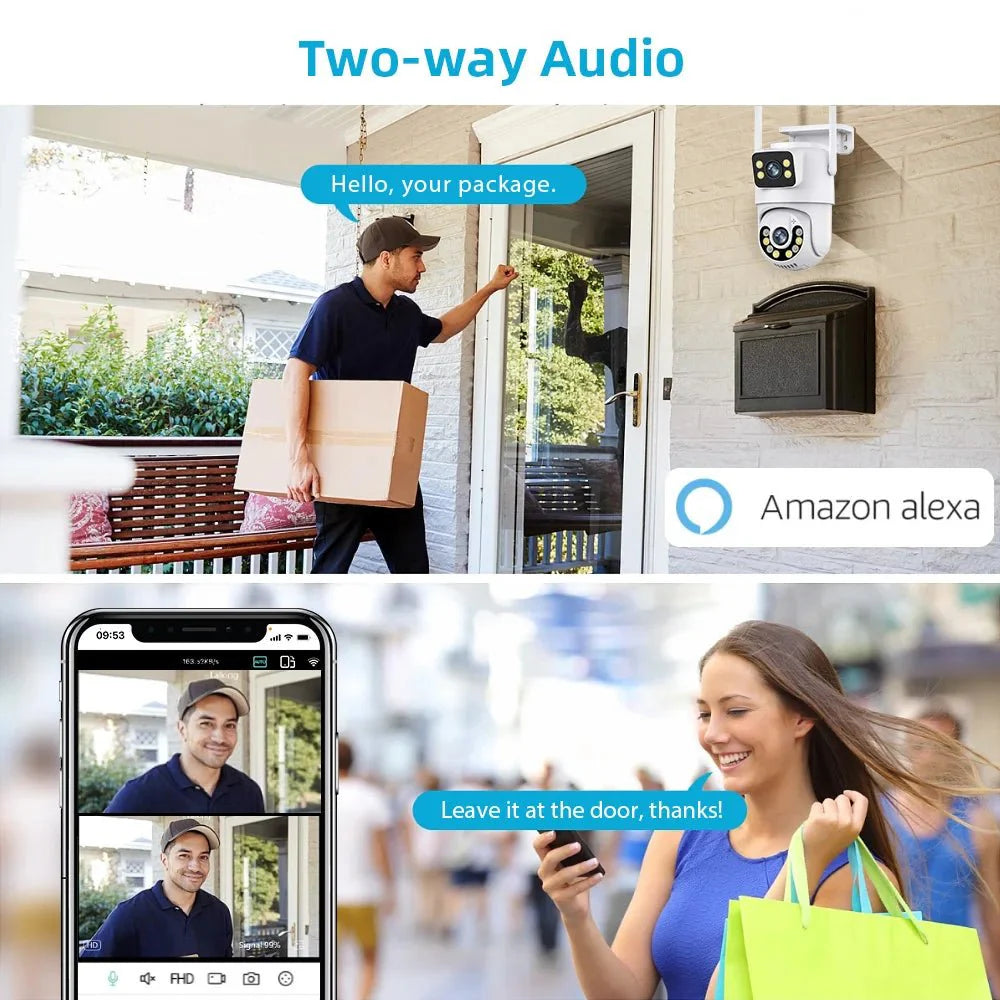 WiFi kahe kaameraga turvasüsteem