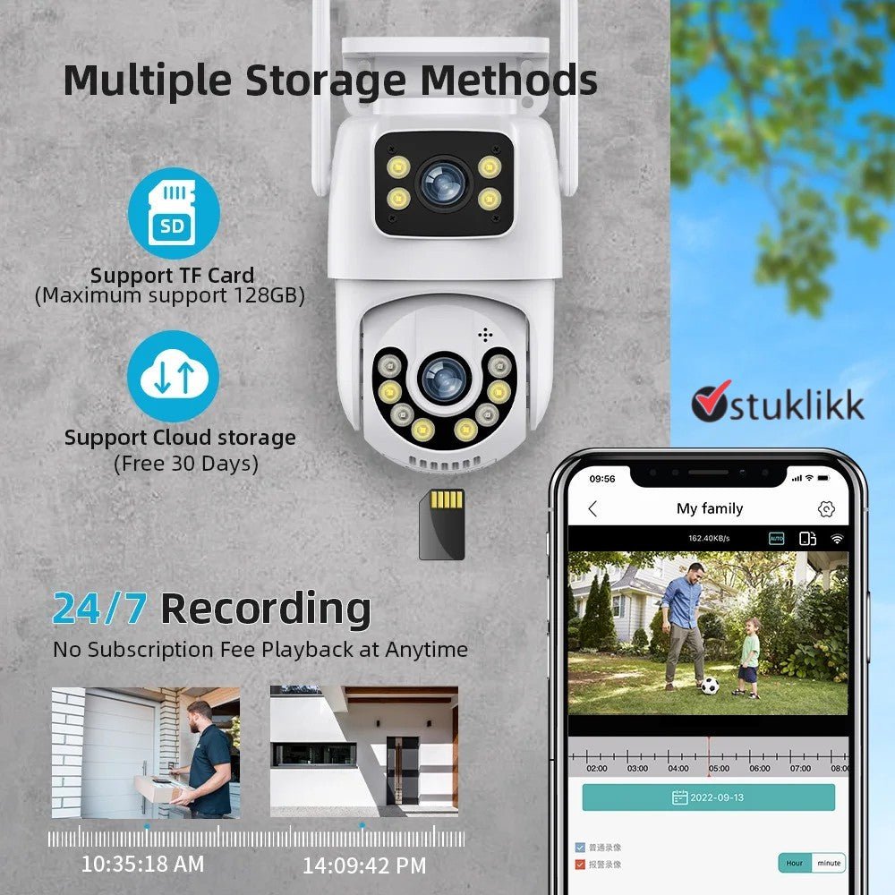 WiFi kahe kaameraga turvasüsteem